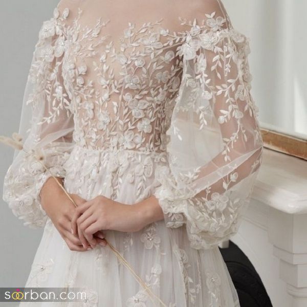 جدیدترین مدل های لباس عروس آستین پفی 2020