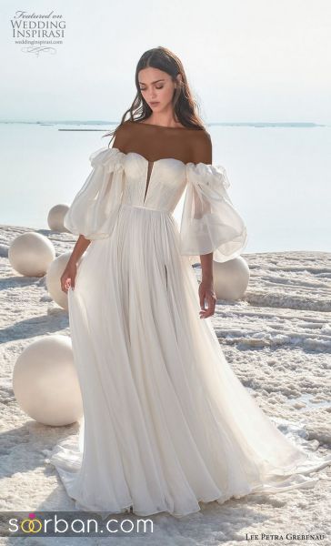 جدیدترین مدل های لباس عروس آستین پفی 2020