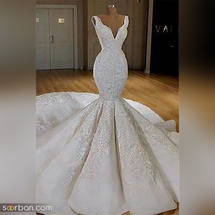 چندیدن نمونه از مدل لباس عروس ماهی مخصوص سال 2021 - 1400
