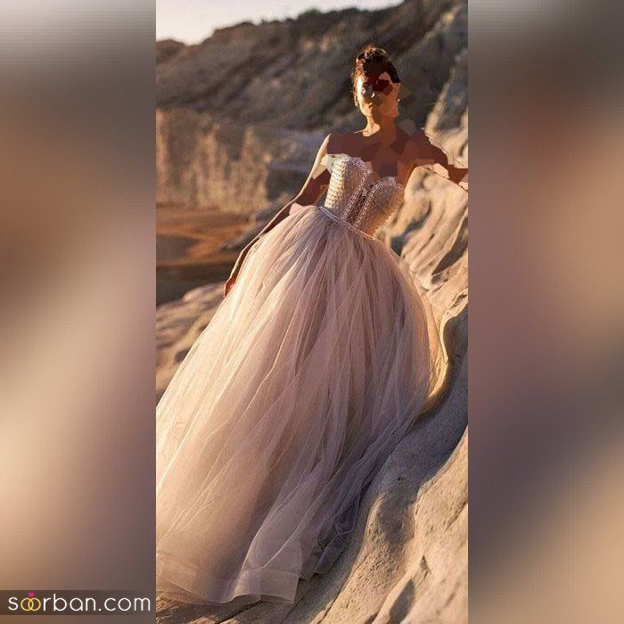 لاکچری ترین طرح های مد روز از انواع مدل لباس عروس دکلته 2021