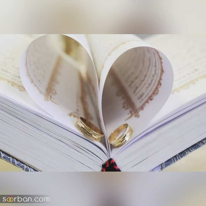 ایده ژست عکاسی با حلقه ازدواج در جشن عقد