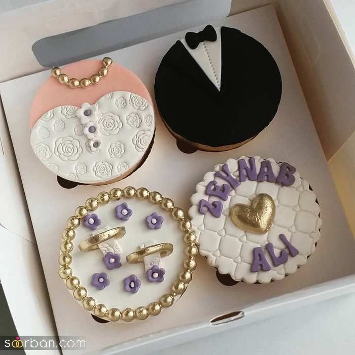 آلبومی جدید از مدل مینی کیکها و کاپ کیک های عروسی 2021 - 1400