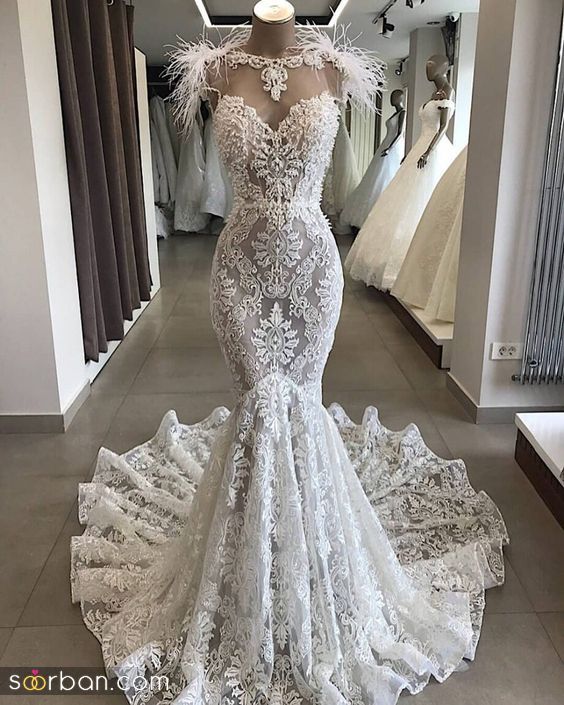 لباس عروس مدل ماهی جدید و زیبا 