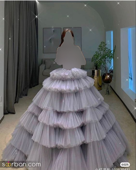 لباس عروس رنگی 2021