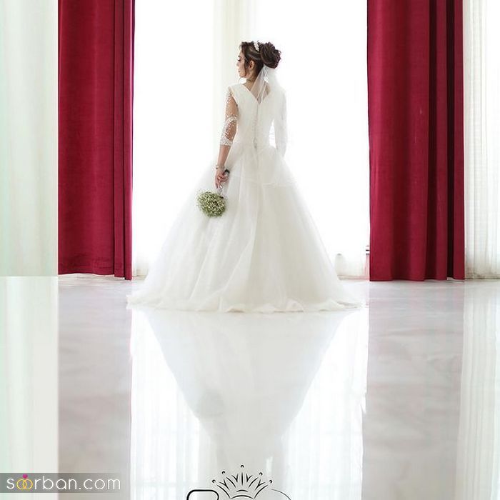 فیگور تکی عروس زیبا | ژست عکس عروس تنها 1400 با ایده های متفاوت و خاص