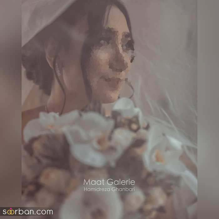 ژست تکی عروس در باغ 2021 | ژست عکس عروس در باغ به صورت رمانتیک و حرفه ای