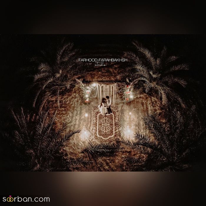 ژست تکی عروس در باغ 2021 | ژست عکس عروس در باغ به صورت رمانتیک و حرفه ای