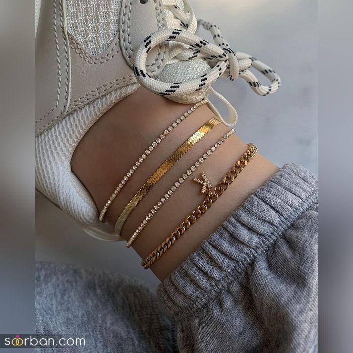 کلکسیونی از جدیدترین مدل پابند دخترانه 2021 - 1400 مدرن (پابند نقره)