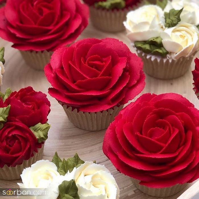 کاپ کیک زیبا و جذاب خوشمزه ویژه مراسم های عروسی و تولد