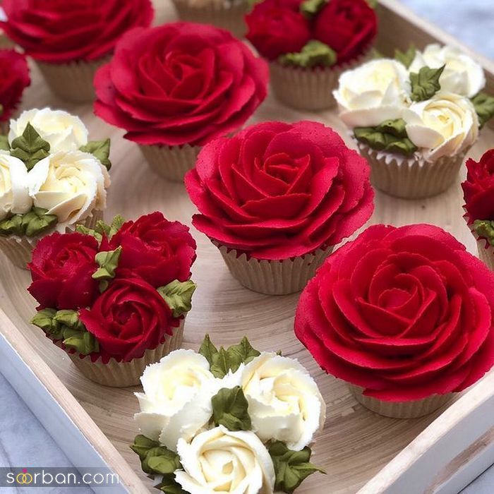 کاپ کیک زیبا و جذاب خوشمزه ویژه مراسم های عروسی و تولد