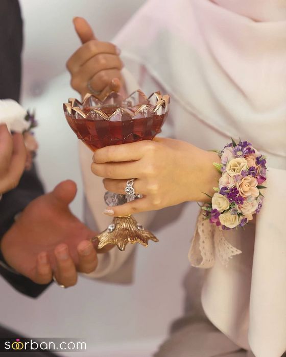 ایده عکس مراسم عقد 2024 | ژست عکس عقد عاشقانه عروس و داماد