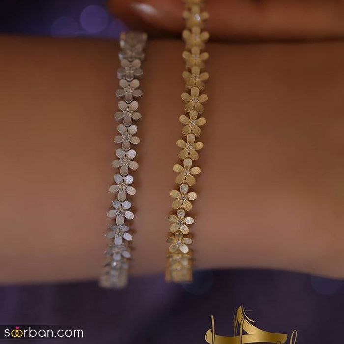 دستبند طلا برای عروس 2021 | جدیدترین دستبند طلا زنانه