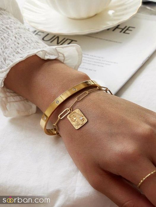 دستبند طلا برای عروس 2021 | جدیدترین دستبند طلا زنانه