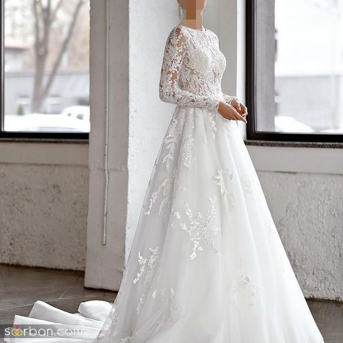 لباس عروس ساده ولی شیک 2021