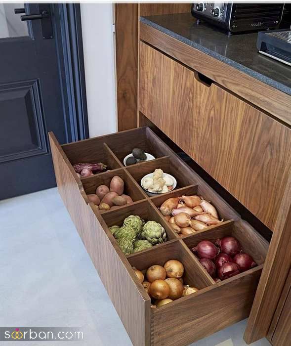 ایده کابینت های جادار | کابینت جادار برای آشپزخانه کوچک