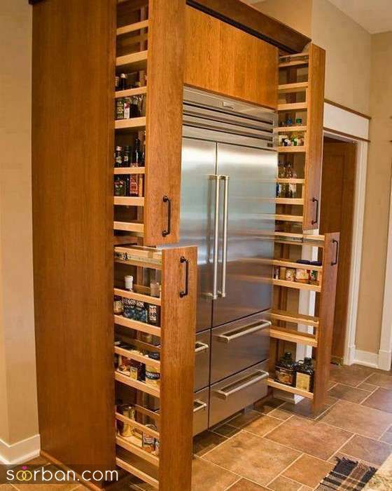 ایده کابینت های جادار | کابینت جادار برای آشپزخانه کوچک