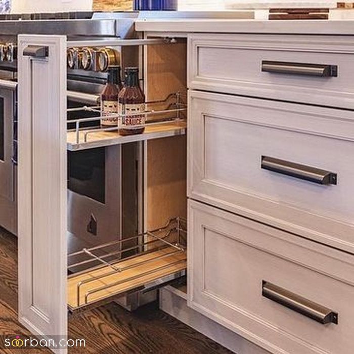 ایده کابینت های جادار | کابینت جادار برای آشپزخانه کوچک