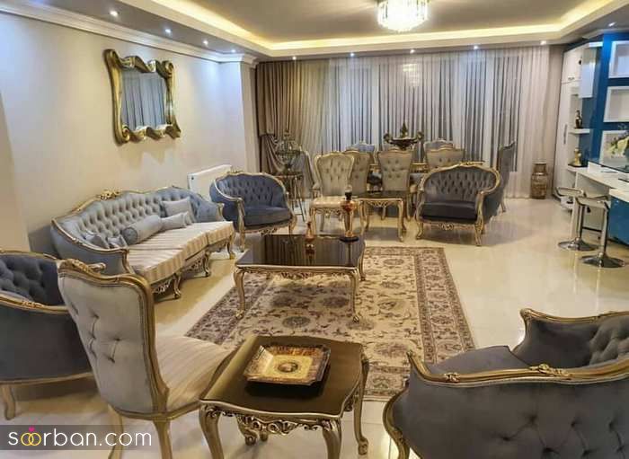 مدل مبل استیل 2021 | عکس از مبل استیل کلاسیک جدید