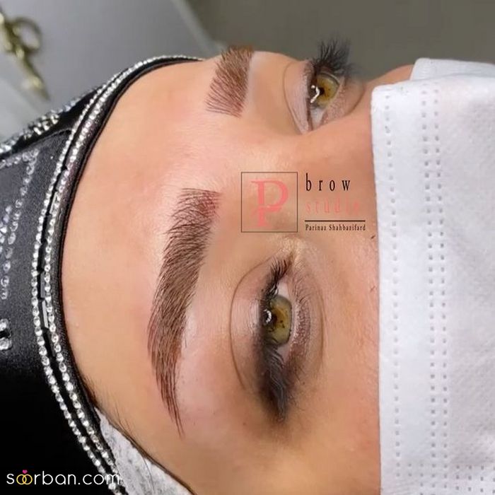 مدل هاشور ابرو 2024 | جدیدترین مدل هاشور ابرو رنگ روشن