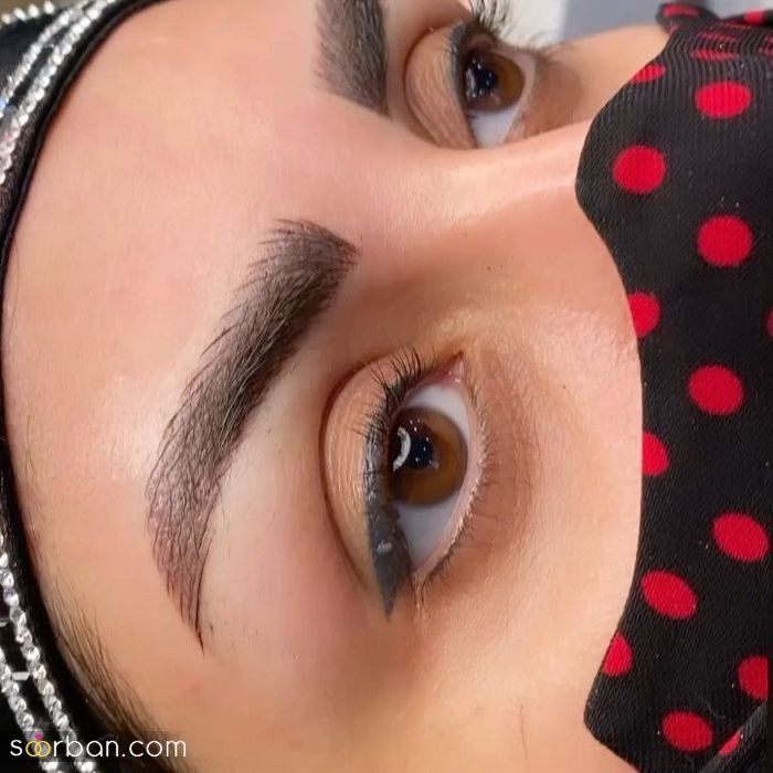 مدل هاشور ابرو 2024 | جدیدترین مدل هاشور ابرو رنگ روشن