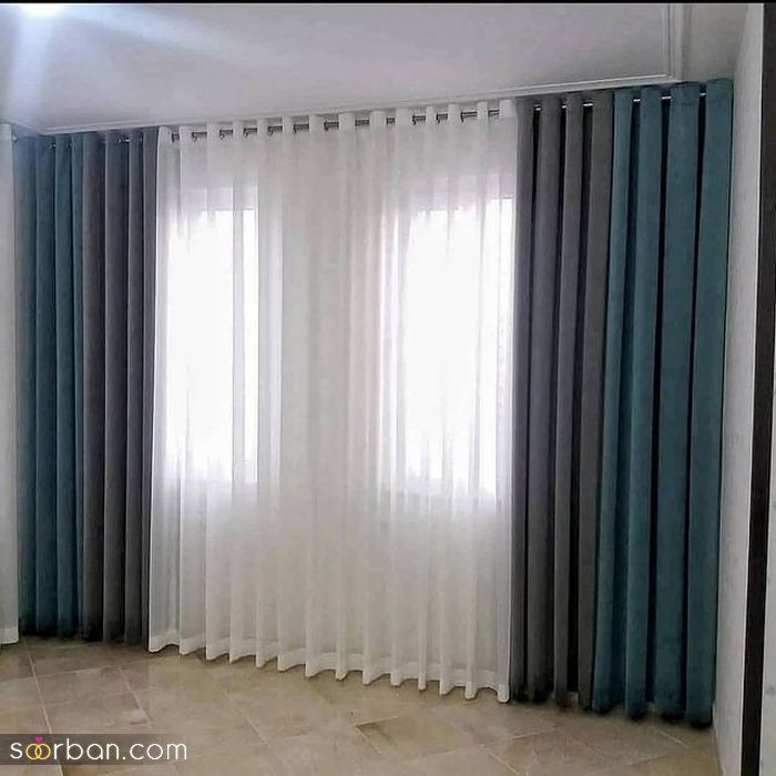 مدل پردهای جدید پذیرایی 1400 | انواع مدل پرده کلاسیک جذاب و شیک
