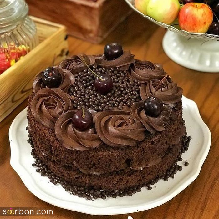 تزیین کیک خانگی با وسایل ساده | تزیین کیک خانگی با شکلات