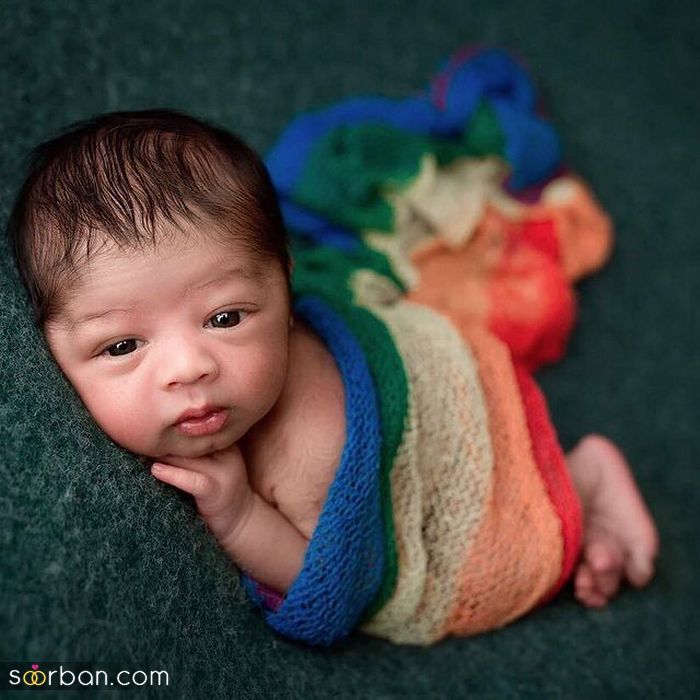 عکس نوزاد 2022 | ایده عکس نوزاد با ژست های جدید و زیبا