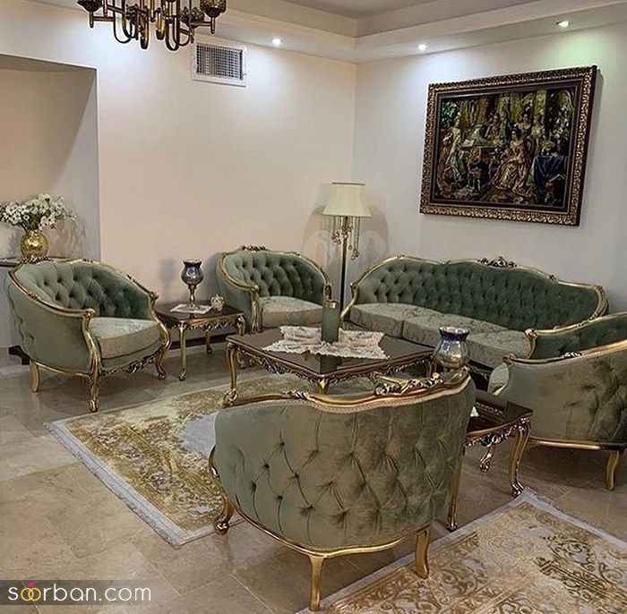 50 مدل مبل سلطنتی جدید 2025 | عکس لاکچری مبل سلطنتی ترک
