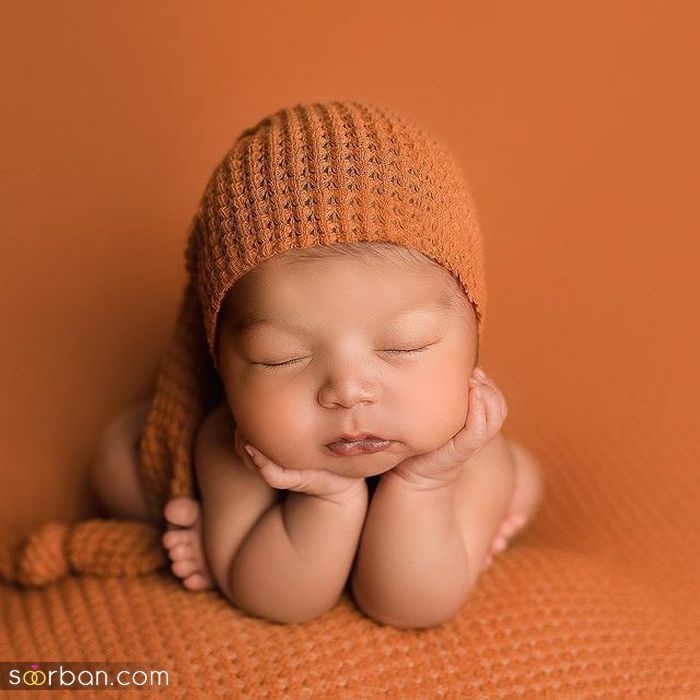 ژست عکس نوزاد لاکچری جدید و زیبا | انواع ژست های لاکچری نوزاد