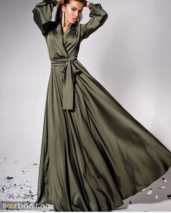 46 مدل لباس مجلسی استین دار بلند | عکس از لباس مجلسی استین دار خاص و جدید