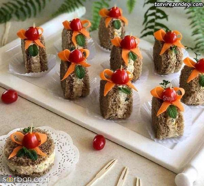 چند مدل فینگر فود برای تولد جدید و زیبا | عکس فینگر فود تولد