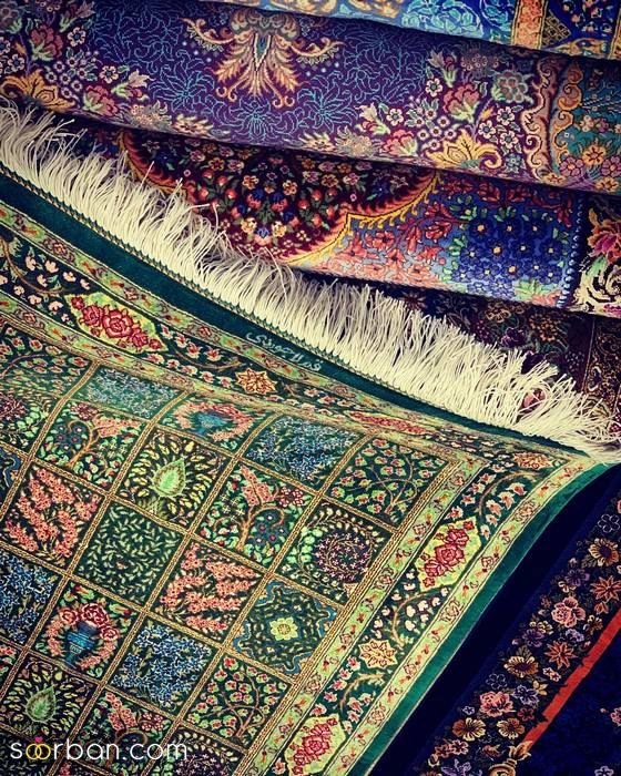 فرش ابریشم | انواع فرش ابریشم | عکس از فرش دستباف ابریشم 