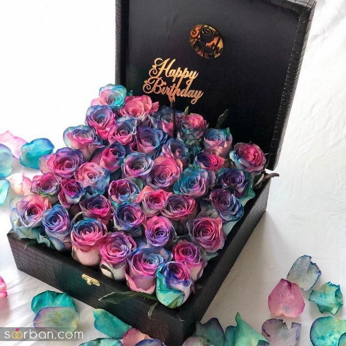 نمونه دسته گل تولد بادکنک دار بسیار خـــٱص و لاکچری مناسب تمام سنین