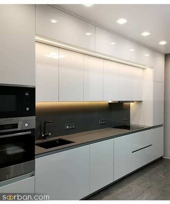 کابینت آشپزخانه 2024 | طرح جدید از انواع کابینت (هایگلاس، ام دی اف، چوب)