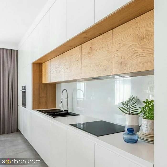 کابینت آشپزخانه 2024 | طرح جدید از انواع کابینت (هایگلاس، ام دی اف، چوب)