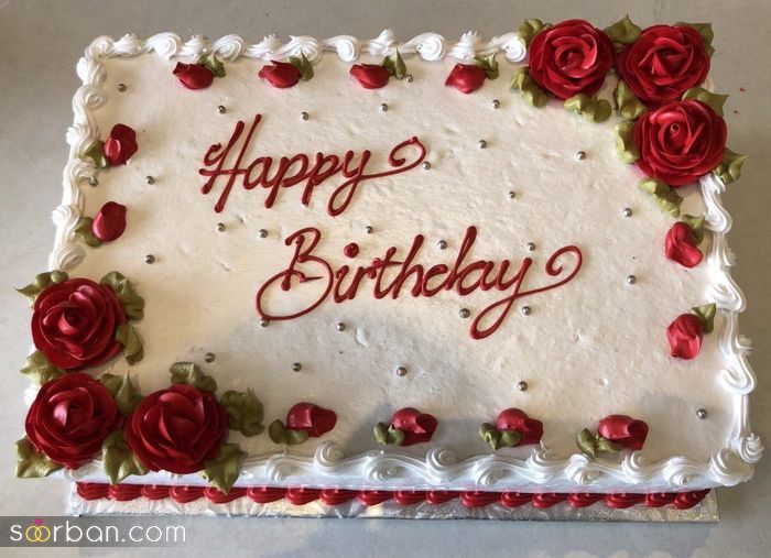64 مدل کیک تولد مستطیلی با تزیینات بسیاری زیبا و طعمی فوق العاده