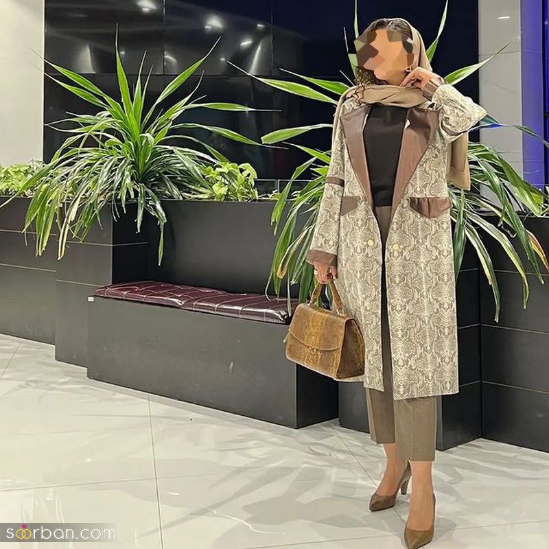 مانتو عید ۱۴۰۱ | انواع مانتوهای زنانه و دخترانه کوتاه و بلند (ژکارد-سوزن دوزی روی مانتو)