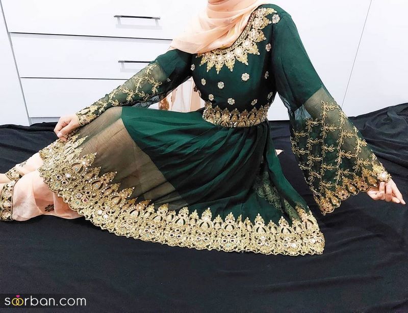 جدیدترین لباس افغانی زنانه و دخترانه (محلی / گلدوزی) همراه با تکه دوزی