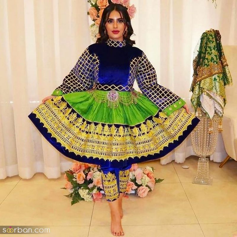 جدیدترین لباس افغانی زنانه و دخترانه (محلی / گلدوزی) همراه با تکه دوزی
