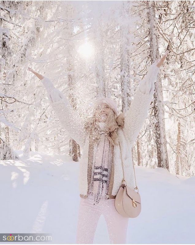 عکس زمستانی دخترانه خارجی فوق العاده زیبا بدون متن | پروفایل زمستانی دخترانه