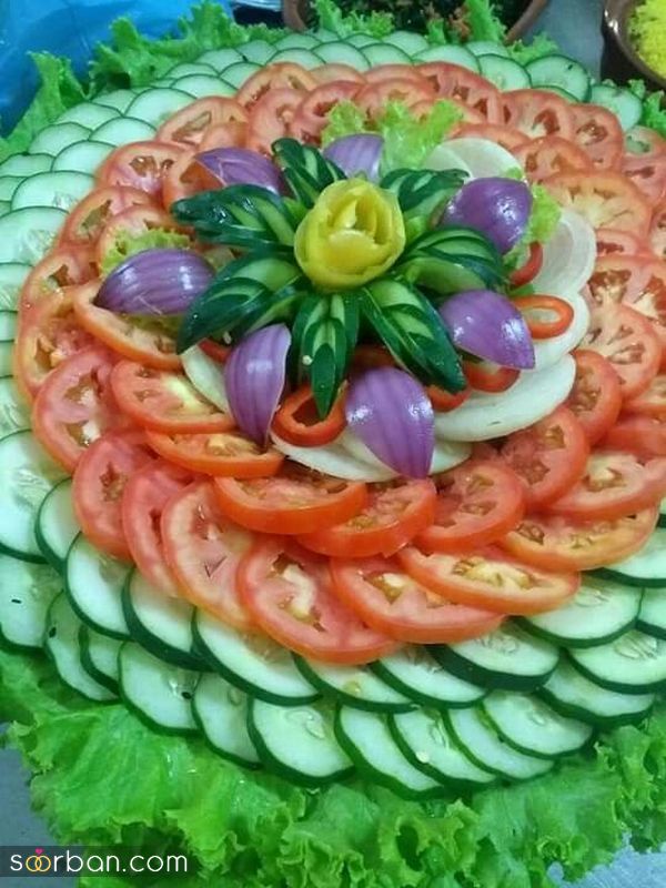 مدل تزیین سالاد 1401 یا ایده های خلاق بلاگر های اینستا (Salad)