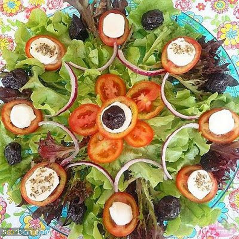 مدل تزیین سالاد 1401 یا ایده های خلاق بلاگر های اینستا (Salad)