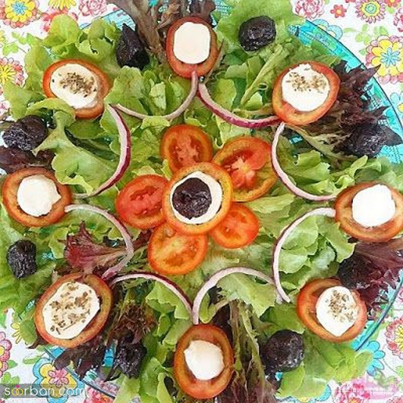 مدل تزیین سالاد 1401 یا ایده های خلاق بلاگر های اینستا (Salad)