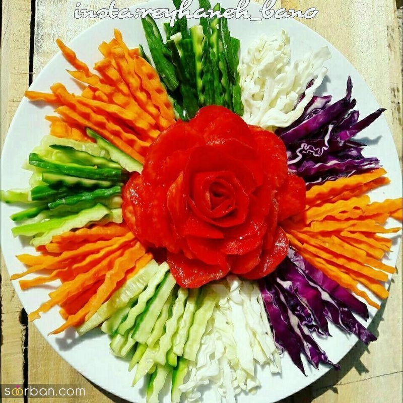 مدل تزیین سالاد 1401 یا ایده های خلاق بلاگر های اینستا (Salad)