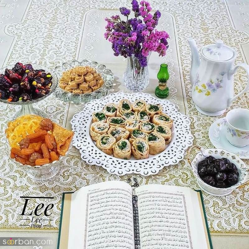 سفره افطار 1401 | مدل تزیین سفره افطار ماه رمضان جهت گرفتن ایده