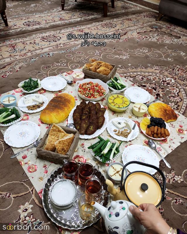 سفره افطار 1401 | مدل تزیین سفره افطار ماه رمضان جهت گرفتن ایده