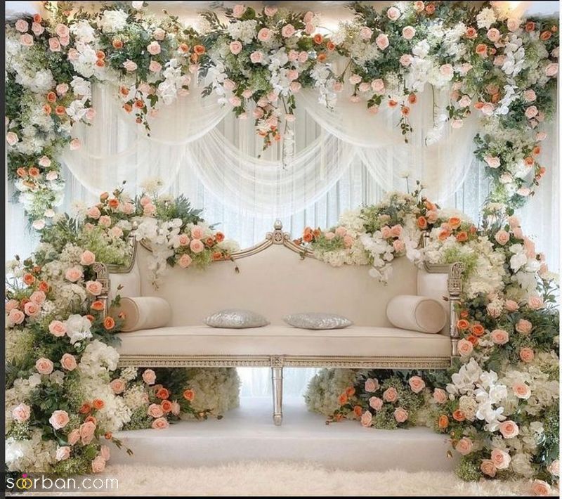 مدل سن تالار عروسی 1401 خیلی لاکچری و جذاب ویژه سال 2022 (استیج عروسی)