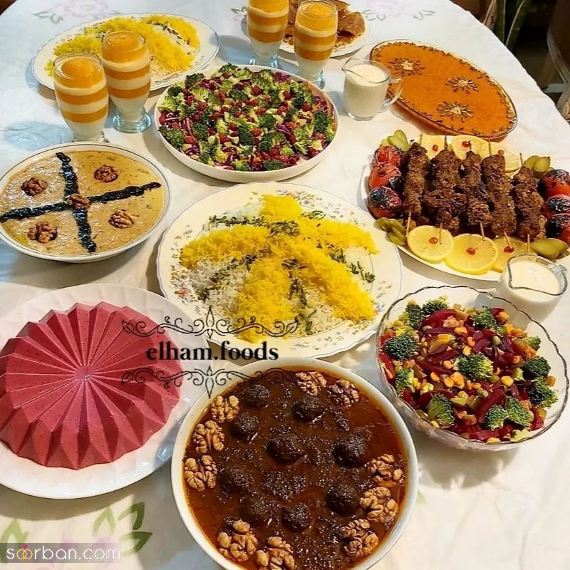 جدیدترین ایده ای برای تزیین سفره افطار مجلسی ویژه خانم های کدبانو