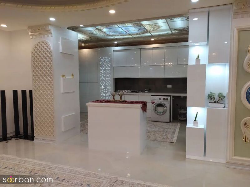 مدل کابینت آشپزخانه 1404 | کابینت 1404 با رنگ های تیره و روشن مناسب فضاهای بزرگ و کوچیک