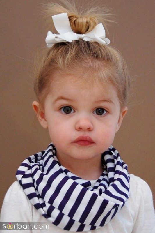 مدل مو بچه گانه 1403 همراه با بافت و گل سر های بانمک و گوگولی